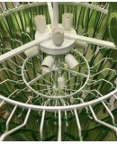 Lampadario Mazzega Murano Rotondo di Colore Verde