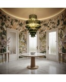 Gruppo Luce made by La Murrina Round Green Color Chandelier and Pendan