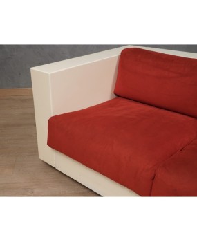 DD 35 MASSIMO VIGNELLI Divano mod. Saratoga bianco e rosso, 1964