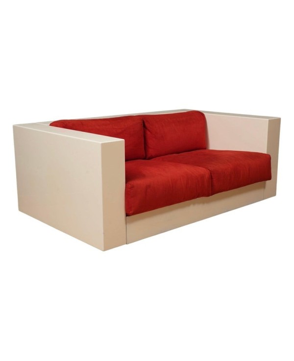 DD 35 MASSIMO VIGNELLI Divano mod. Saratoga bianco e rosso, 1964 DD 35 MASSIMO VIGNELLI Divano mod. Saratoga bianco e rosso, 1964