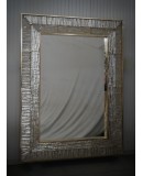 SP 91 Specchio in Vetro Artistico Color Champagne di Murano e Ottone