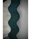 SP 93 Specchio in Vetro Artistico di Murano di Colore Verde Ottanio e Ottone
