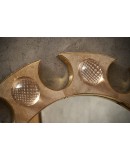 SP 94 Specchio Rotondo in Ottone e Vetro Trasparente