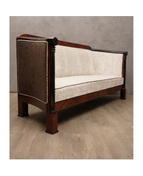 DD31 Divano Biedermeier in legno di mogano