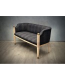 Midcentury Maple Brass and Fabric Austrian Sofa, 1940 Midcentury Maple Brass and Fabric Austrian Sofa, 1940