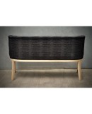 Midcentury Maple Brass and Fabric Austrian Sofa, 1940 Midcentury Maple Brass and Fabric Austrian Sofa, 1940