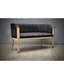 Midcentury Maple Brass and Fabric Austrian Sofa, 1940 Midcentury Maple Brass and Fabric Austrian Sofa, 1940
