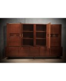 Italian Manufactory Midcentury Walnut Bookcase, 1950 Italian Manufactory Midcentury Walnut Bookcase, 1950