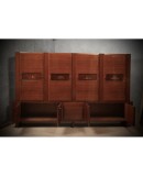 Italian Manufactory Midcentury Walnut Bookcase, 1950 Italian Manufactory Midcentury Walnut Bookcase, 1950
