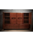 Italian Manufactory Midcentury Walnut Bookcase, 1950 Italian Manufactory Midcentury Walnut Bookcase, 1950