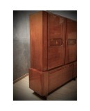 Italian Manufactory Midcentury Walnut Bookcase, 1950 Italian Manufactory Midcentury Walnut Bookcase, 1950