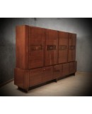 Italian Manufactory Midcentury Walnut Bookcase, 1950 Italian Manufactory Midcentury Walnut Bookcase, 1950