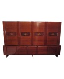 Italian Manufactory Midcentury Walnut Bookcase, 1950 Italian Manufactory Midcentury Walnut Bookcase, 1950
