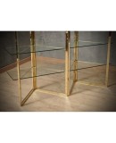 Sandro Petti Made in Italy Brass and Glass Bookcase/Vitrines, 1970 Sandro Petti Made in Italy Brass and Glass Bookcase/Vitrines, 1970