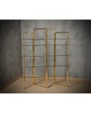 Sandro Petti Made in Italy Brass and Glass Bookcase/Vitrines, 1970 Sandro Petti Made in Italy Brass and Glass Bookcase/Vitrines, 1970