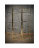Sandro Petti Made in Italy Brass and Glass Bookcase/Vitrines, 1970 Sandro Petti Made in Italy Brass and Glass Bookcase/Vitrines, 1970