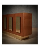 CR 205 Credenza in legno di frassino e ottone, 1980