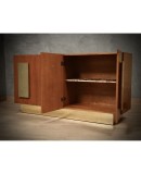 CR 205 Credenza in legno di frassino e ottone, 1980