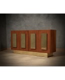 CR 205 Credenza in legno di frassino e ottone, 1980