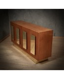 CR 205 Credenza in legno di frassino e ottone, 1980