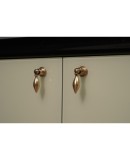 CR 195 Credenza in Vetro Laccato Color Crema, 1950