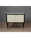 CR 195 Credenza in Vetro Laccato Color Crema, 1950
