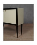 CR 195 Credenza in Vetro Laccato Color Crema, 1950