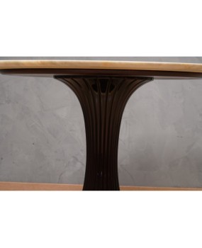 Dassi Marble and Wood Mid-Century Center Table, 1950