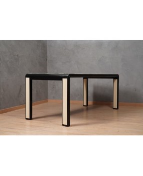 Murano Glass and Beech Wood Dinning Room Conference Table, 1950