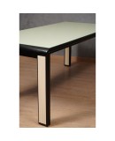 Murano Glass and Beech Wood Dinning Room Conference Table, 1950 Murano Glass and Beech Wood Dinning Room Conference Table, 1950