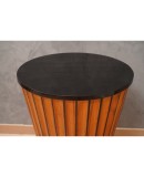 Cherry Wood Round Mid-Century Italian Side Table, 1950 Cherry Wood Round Mid-Century Italian Side Table, 1950