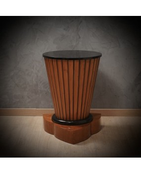 Cherry Wood Round Mid-Century Italian Side Table, 1950