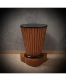 Cherry Wood Round Mid-Century Italian Side Table, 1950 Cherry Wood Round Mid-Century Italian Side Table, 1950