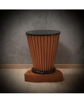 Cherry Wood Round Mid-Century Italian Side Table, 1950