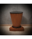 Cherry Wood Round Mid-Century Italian Side Table, 1950 Cherry Wood Round Mid-Century Italian Side Table, 1950