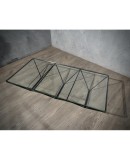 Paolo Piva "Alanda" Rectangular Glass and Iron Mid-Century Coffee Table, 1979 Paolo Piva "Alanda" Rectangular Glass and Iron Mid-Century Coffee Table, 1979