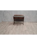 Dassi Midcentury Mahogany and Glass Top Italian Nightstands, 1950 Dassi Midcentury Mahogany and Glass Top Italian Nightstands, 1950