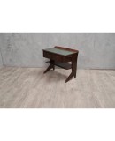 Dassi Midcentury Mahogany and Glass Top Italian Nightstands, 1950 Dassi Midcentury Mahogany and Glass Top Italian Nightstands, 1950