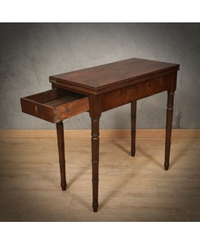 Superb mahogany feather, for a nice Italian game table