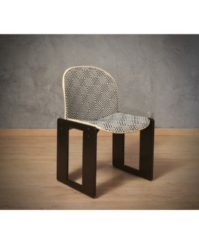 Afra & Tobia Scarpa per Cassina Model 121 Fabric and Beech Dinning Chairs, 1967