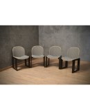 Afra & Tobia Scarpa per Cassina Model 121 Fabric and Beech Dinning Chairs, 1967