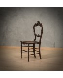 Louis Philippe Walnut and Vienna Straw Italian Chairs, 1940 Louis Philippe Walnut and Vienna Straw Italian Chairs, 1940