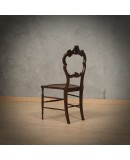 Louis Philippe Walnut and Vienna Straw Italian Chairs, 1940 Louis Philippe Walnut and Vienna Straw Italian Chairs, 1940