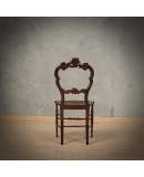 Louis Philippe Walnut and Vienna Straw Italian Chairs, 1940 Louis Philippe Walnut and Vienna Straw Italian Chairs, 1940